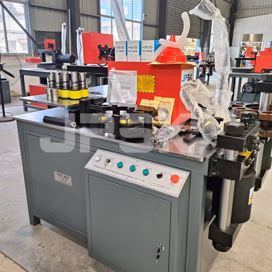 銅およびアルミニウムバスバーを曲げるための油圧切断機